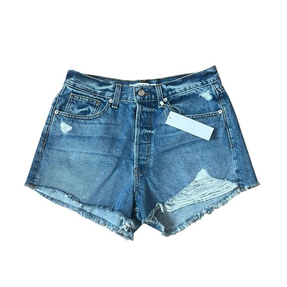 EB Denim Perfect Jean Shorts in Arlie Blue Size 31 - Picture 2 of 10